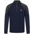 thumbnail image 2 of Men's Levelwear Navy Boston Red Sox Cadet Insignia 2.0 Raglan Quarter-Zip Jacket, 2 of 3