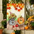 thumbnail image 6 of HomeKingdee Fall Gnome House Flag, Fall Decor Gnomes Flag, Autumn Flags Pumpkin Leaves Signs Home Decorations Rustic Welcome Outdoor Farmhouse Thanksgiving, 6 of 7