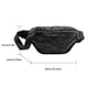 thumbnail image 3 of Bolsa Cinturón informal en el pecho riñonera riñonera sólida monedero para damas y niñas (negro) Likrtyny Para Estrenar, 3 of 3