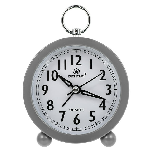 KAKOWELY 1Pc Round Macaron Color Office Clock Alarm Clock for Home Desktop Decor,5.31"X3.94"X1.77"