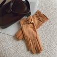 thumbnail image 1 of Guantes cálidos de estilo pequeño de gamuza a la moda con fugas para los dedos y pantalla táctil, guantes a prueba de frío para los dedos, guantes de ciclismo, 1 of 6