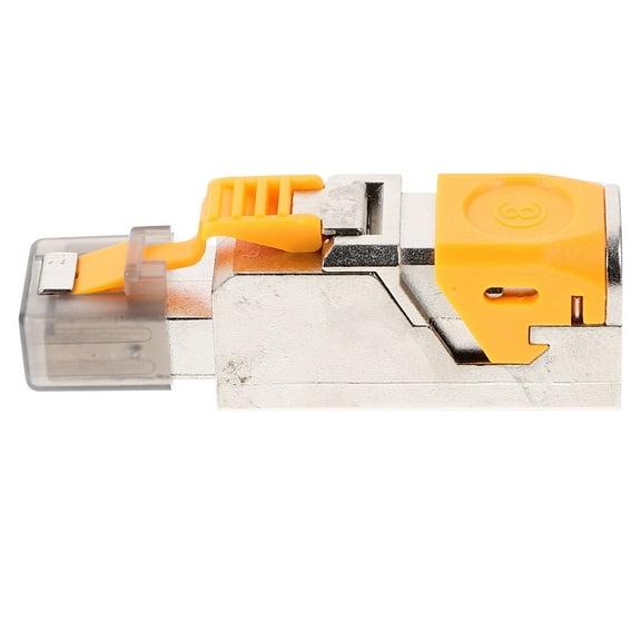 OUNONA Ethernet Connector Pass Through Cat 8 Ethernet Network Cable Crimp Jack