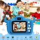 thumbnail image 4 of Cámara para niños, cámaras digitales como regalo para niños mayores de 6 años, cámaras de video digitales con funda de silicona suave de dibujos animados, tarjeta SD de 32 GB (azul), 4 of 5