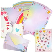 GirlZone Mermaid Stationary Gift Set for Girls, 45 piece Girls 9-12