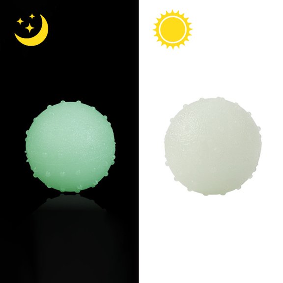 Glow in The Dark Dog Toy Rubber Bouncing with Light Up TPR Material for Indoor Outdoor Play Training Puppy Teething Chewing