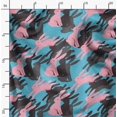 thumbnail image 2 of Soimoi Blue Rayon Fabric Bunny Rabbit Animal Print Fabric by the Yard 42 Inch Wide, 2 of 6