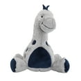thumbnail image 2 of Lambs & Ivy Baby Dino Blue/Gray Plush Dinosaur Stuffed Animal Toy Plushie- Spike, 2 of 5