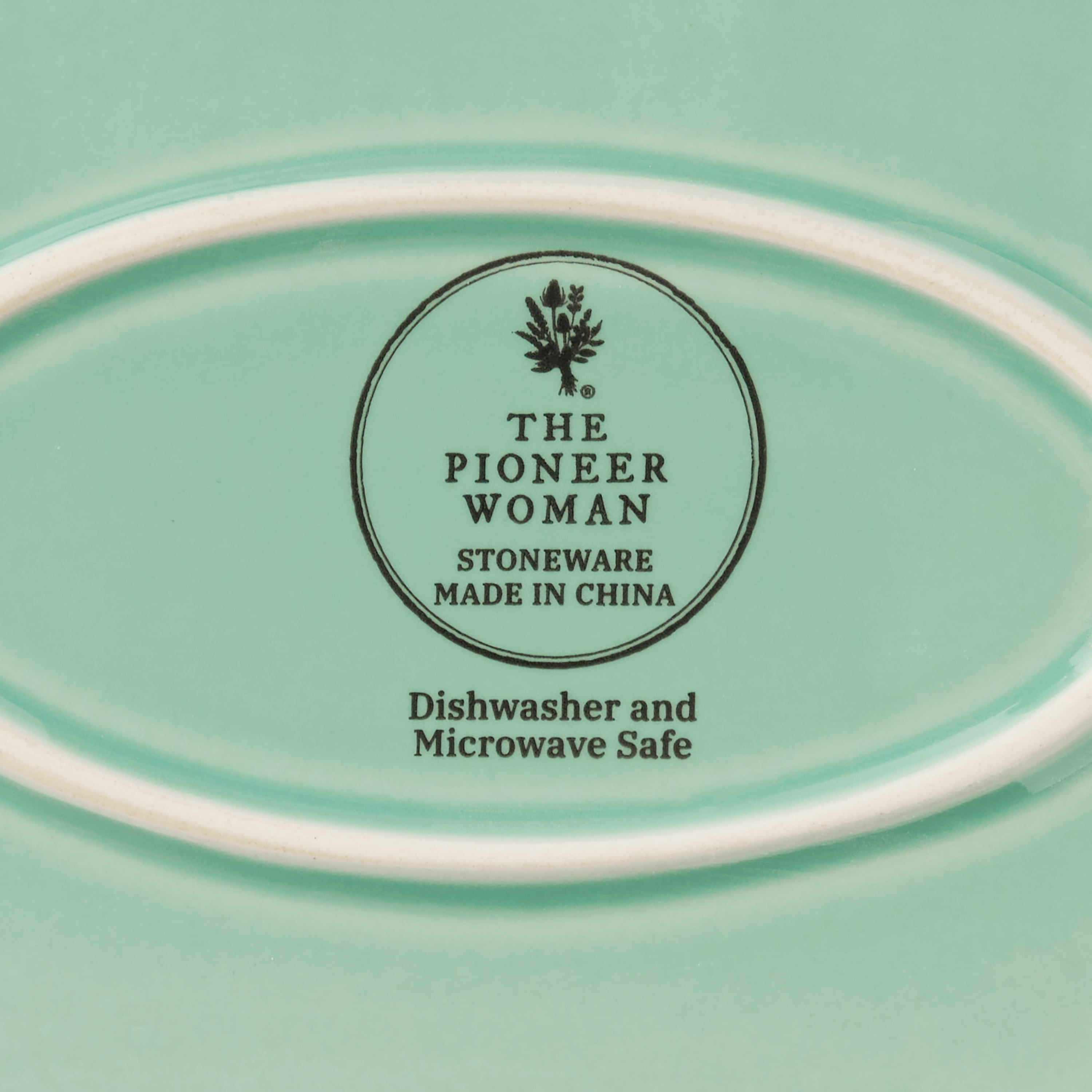 The Pioneer Woman Colette Stoneware 14-inch Serving Tray, Green