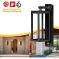 thumbnail image 3 of Motion Sensor Outdoor Wall Lantern 2 Pack Black Modern LED Exterior Light Fixture with Clear Glass for House Garage IP54 Waterproof 750LM, 3 of 14