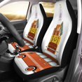 thumbnail image 2 of Fundas de Asiento de Coche ABPHQTO Juego de 2 Divertidas Maletas de Minivan Protector Universal Blanco, 2 of 4