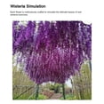 thumbnail image 2 of Billuyoard 12 piezas de glicinia falsa, vid, flores artificiales, cuerda para colgar en la pared al aire libre, para oficina, decoración de boda, Type2 NO2, 2 of 6