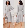 thumbnail image 2 of Ekouaer Kimono Robes for Women Long Lightweight Knit Bathrobe Shawl Soft Sleepwear Casual Ladies Loungewear, 2 of 6