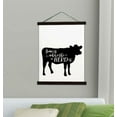 thumbnail image 2 of Black Wood & Hanging Canvas Wall Art, Home Where Herd Is Cow Farm Wall Home Décor XL 23x30-Inch, 2 of 4