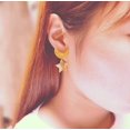 thumbnail image 2 of GHSDFBB Rainbow Cloud Colorful Lightning Dangle Stud Earrings (Star Med), 2 of 3
