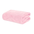 thumbnail image 6 of Soft Coral Fleece Bath Towel, Absorbent Polyester Bath Sheet for Daily Use and Travel, Quick-Dry Lightweight Towel for Gym and Beach, Pink Color, 36x80cm Size, 1 Count, 6 of 9