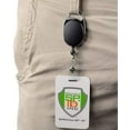 thumbnail image 4 of 2 Pack - Specialist ID Premium Retractable Badge Reels with Carabiner Belt Loop Clip and ID Holder Strap by Specialist ID (Solid Black), 4 of 6