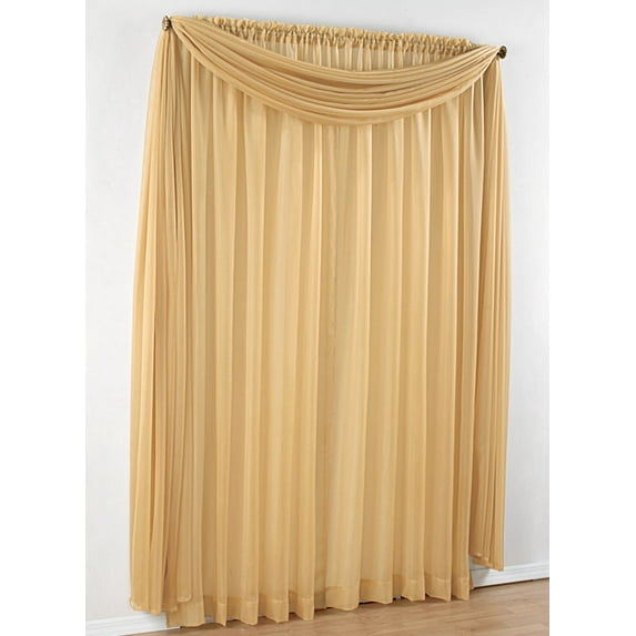 Sheer Curtain Panels and Scarf