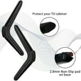 thumbnail image 1 of Soporte universal negro para TV con tornillos, soporte de mesa para Smart TV, espaciado entre orificios de 17-20 mm, soporte de suelo para televisores LED/LCD de 32/40/49/50/55 pulgadas., 1 of 5
