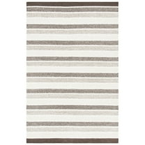SAFAVIEH Kilim Carlie Striped Area Rug, Ivory/Brown, 5' x 8'