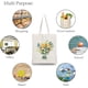 thumbnail image 4 of Bolsa de algodón con diseño de rosas amarillas, ligera, reutilizable, ecológica, para manualidades y manualidades, multifunción., 4 of 7