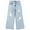 LightBlue-2604, variant on KIDSCOOL SPACE Girls Flare Jeans,Little Big Girl Ripped Wide Leg Summer Denim Pants,10-11 Years