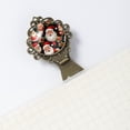 thumbnail image 5 of Santa Claus Book Marks with Vintage Copper-Colored Lace: Stainless Steel Book Accessories and Reading Essentials - Gifts for Bookworms and Readers [Set of 2], 5 of 5