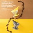 thumbnail image 2 of Pour Over Coffee Dripper  Slow Drip Paperless Coffee Filter Fine Mesh Stainless Steel Hand Make Tea Drip Holder For Coffee Powder Gray, 2 of 7