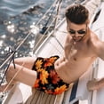 thumbnail image 2 of luoweisi Men's Beach Shorts Quick Dry Swim Trunks with Mesh Lining Maple Leaf M, 2 of 5