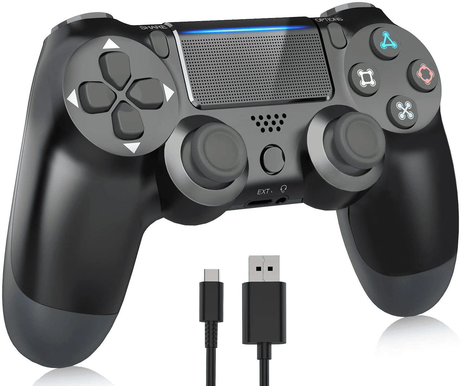 Wired PS4 Controller Compatible with PS4 Dual Vibration Gamepad Console