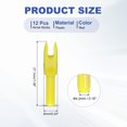 thumbnail image 2 of Uxcell Archery Arrows Nocks, Plastic Insert Arrow Nock Replacement Arrow Tails for Hunting Shooting Compound Recurve Bow Yellow, 2 of 7