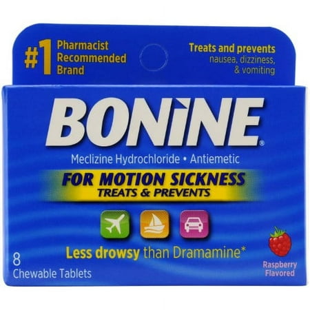Bonine Motion Sickness Chewable (Pack of 8)