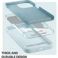 thumbnail image 6 of for iPhone 15 Pro Max Case Liquid Silicone Magsafe  Stand with Screen Protector Full Protection Slim Shockproof Protective Case Cover 6.7 Inch - Teal, 6 of 11