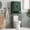 B-Green, variant on YOCWO Over The Toilet Storage Cabinet, Mid Century Storage Cabinet Over Toilet with 2 Doors and Open Shelf, Home Space Saver for Bathroom, Living Room, Walnut