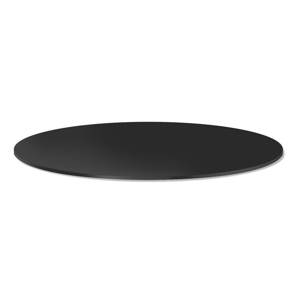 Repisa De Melamina Negra - Color Negro, Tamaño Paquete - 1 Econoco ROUNDSMAB