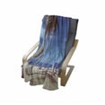 thumbnail image 4 of Beach Soft Flannel Fleece Throw Blanket, Image of an Hammock at Summer Tropical Coast by the Ocean Palms Surreal, Cozy Plush for Indoor and Outdoor Use, 70" x 90", Navy Cream Green, by Ambesonne, 4 of 6