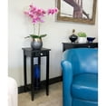 thumbnail image 6 of Casual Contemporary Living 2-Tier Solid Acacia Plant Stand with Drawer - Black, 6 of 6