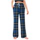 thumbnail image 3 of TaTaai Pajama Pants Soft Fabric Relaxed Unisex Loose Fit Elastic Waist Drawstring Plaid Print Loungewear With Side Pockets For Sleeping Daily Gift, 3 of 5