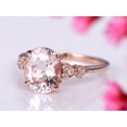 thumbnail image 4 of HeartsAndYou 2.2ct Natural Morganite Diamond Solitaire Ring 14k SOLID Rose Gold with Accents, 4 of 9