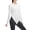 White-workout clothes, variant on FNFYFH Long Sleeve Workout Tops for Women with Thumb Holes Side Split Loose Fit Gym Yoga Shirt Ice Silk Sun Protection Shirts