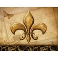 thumbnail image 3 of Mollie B. 14x12 Black Modern Framed Museum Art Print Titled - Fleur-de-lis XIII, 3 of 5