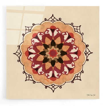 Epic Art 'Mandala 1' by Stellar Design Studio, Acrylic Glass Wall Art, 12"x12"