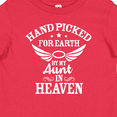 thumbnail image 4 of Inktastic Handpicked for Earth by My Aunt in Heaven with Angel Wings Boys or Girls Baby T-Shirt, 4 of 5