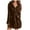 Brown B, variant on AKAFMK Womens Robes,Robes for Women Bathrobe Fuzzy,Women Soft Solid Color Long Sleeve V-Neck Winter Sashes Pokets Fleece Faux Velvet Sleepwear Dress Nightgowns Hot Pink