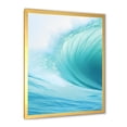 thumbnail image 3 of Designart "Spiraling Turquoise Wondrous Wave I" Abstract Spirals Picture Framed Wall Decor, 3 of 5