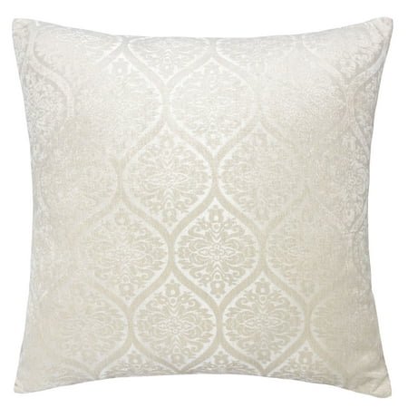 Chenille Oreiller Décoratif Ivory - Rempli d'Alternative Duvet