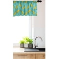 thumbnail image 3 of Ambesonne Pop Art Valance Pack of 2, Vintage Tropical Fruits Art, 54"X18", Dark Seafoam Yellow, 3 of 4