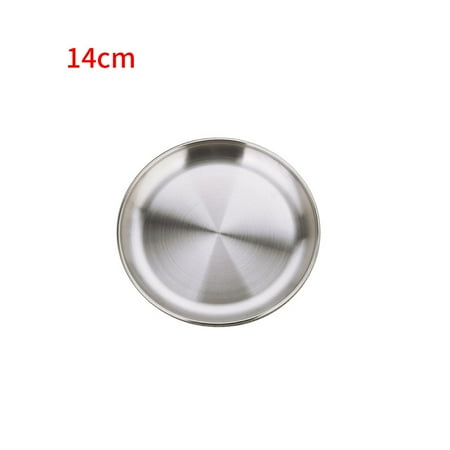 

Camping Stainless Dinner Plate Durable Outdoor Picnic Tableware Dinner Plate Food Container Salad Plate Food Container