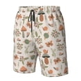 thumbnail image 4 of Pofeuu Forest Mushrooms Insects Prin Men's Swim Trunks Quick Dry Bathing Suit Swimming Board Shorts Mesh Lining Beach Swimwear-3X-Large, 4 of 6
