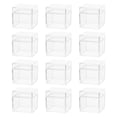 thumbnail image 1 of 12 Uds. Cajas pequeñas de caramelos transparentes de 1,97 pulgadas, a prueba de polvo, a prueba de agua, contenedor de embalaje de regalo para Gloria cajas de dulces, 1 of 9