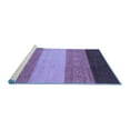 thumbnail image 2 of Ahgly Company Machine Washable Indoor Square Abstract Blue Modern Area Rugs, 8' Square, 2 of 4